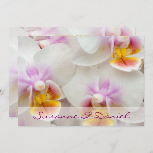 Orchidee • Hochzeitseinladung 招待状 (正面/裏面)