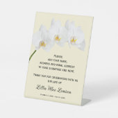 Orchids Celebration of Life Guest Book 台座サイン (正面)