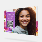 Orchids Custom QR Code Sign アクリルサイン (傾斜)