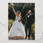 Orchids Frame Elegant Wedding 箔招待状 (裏面)