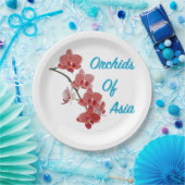 Orchids of Asia Day Spa ペーパープレート (パーティー)