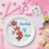 Orchids of Asia Day Spa ペーパープレート (パーティー)