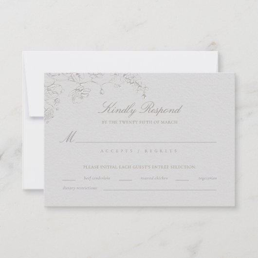 Orchids Reverie Ivory Formal Traditional Wedding (正面)