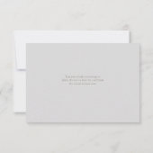 Orchids Reverie Ivory Formal Traditional Wedding サンキューカード (裏面)