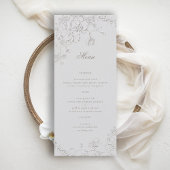 Orchids Reverie Ivory Formal Traditional Wedding メニュー