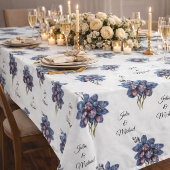 Orchids Wreath Wedding Decor Newlyweds テーブルクロス