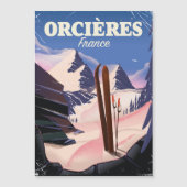 ORCIÈRES フランス スキーポスター (正面)