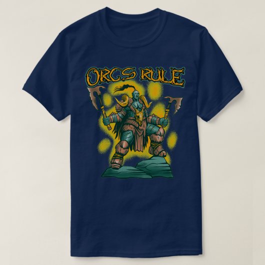 Orcs規則 Tシャツ (デザイン正面)