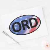 ORDオーバルステッカー 楕円形シール (封筒)
