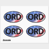ORDオーバルステッカー 楕円形シール (シート)
