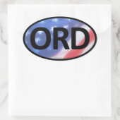 ORDオーバルステッカー 楕円形シール (バッグ)