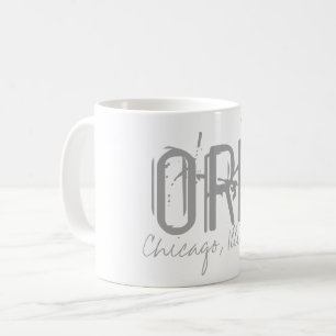 ORDシカゴエアポートタイポグラフィ コーヒーマグカップ