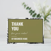 Order モダン Flat Thank You Business Card サンキューカード (スタンド正面)