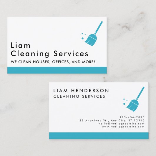 Order Cleaning Services名刺 名刺 (正面/裏面)