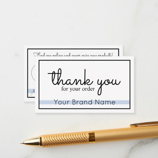 Order Enclosureカードをありがとう エンクロージャーカード (正面/裏面インサイチュ)