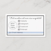 Order Enclosureカードをありがとう エンクロージャーカード (裏面)