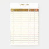 order form post it note ポストイット (正面)