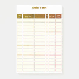 order form post it note ポストイット