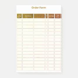 order form post it note ポストイット