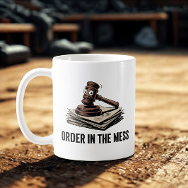 Order in the Mess | Legal Chaos Joke   コーヒーマグカップ