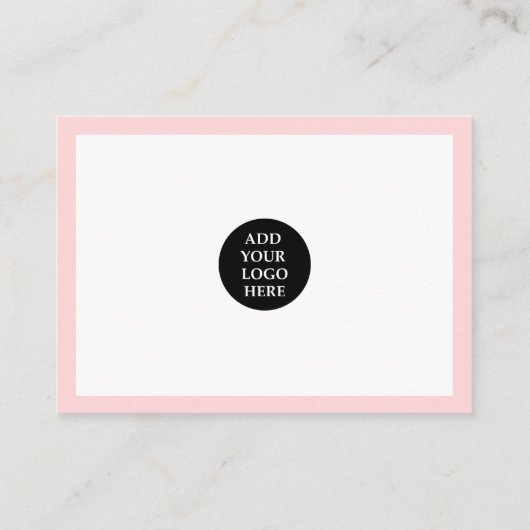 ORDER INSERTモダントレンディーユー感謝していピンク 名刺 (裏面)