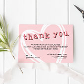 ORDER INSERTモダントレンディーユー感謝していピンク 名刺