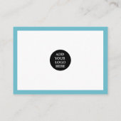 ORDER INSERTモダントレンディー感謝していyou Pink Blue 名刺 (裏面)