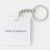 Order is Kindness Keychain キーホルダー (裏面)