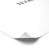 Order of Events Wedding Sign Minimalist Timeline ポスター (コーナー)