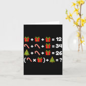 Order Of Operations Quiz Christmas Math Teacher 67 カード (黄色い花)