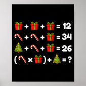 Order Of Operations Quiz Christmas Math Teacher 67 ポスター (正面)