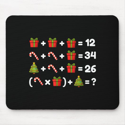 Order Of Operations Quiz Christmas Math Teacher 67 マウスパッド (正面)