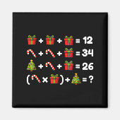 Order Of Operations Quiz Christmas Math Teacher 67 マグネット (正面)