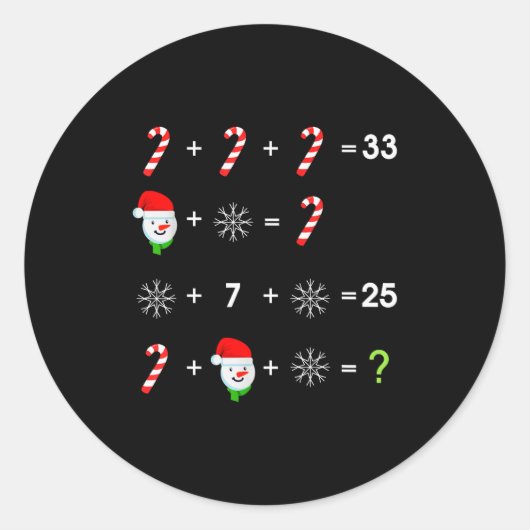 Order Of Operations Quiz Funny Math Teacher Christ ラウンドシール (正面)