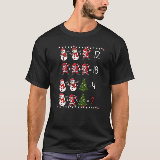 Order of Operations Quiz  Math Teacher Christmas Tシャツ (正面)