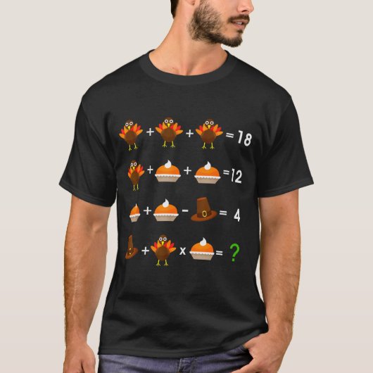 Order Of Operations Thanksgiving Quiz Funny Math T Tシャツ (正面)