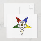 Order of the Eastern Star Emblem ポストカード (正面/裏面)
