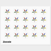 Order of the Eastern Star Emblem ラウンドシール (シート)