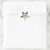 Order of the Eastern Star Emblem ラウンドシール (バッグ)