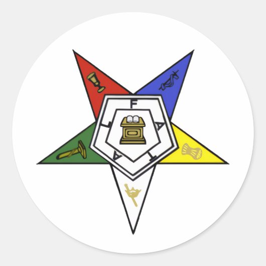 Order of the Eastern Star Emblem ラウンドシール (正面)