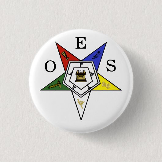 Order of the Eastern Star Emblem of the Order 缶バッジ (正面)