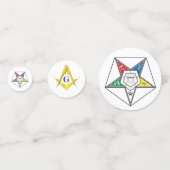 Order of the Eastern Star Emblem of the Order Conf コンフェッティ (正面)