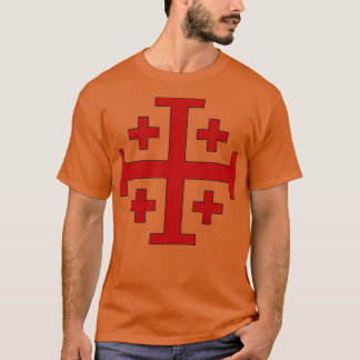 Order of the Holy Sepulchre Fivefold Cross Tシャツ