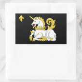 Order of the Unicorn Flag 長方形シール (バッグ)