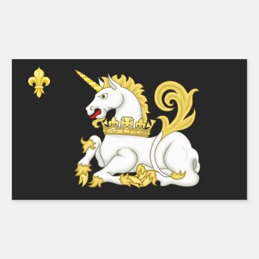 Order of the Unicorn Flag 長方形シール (正面)