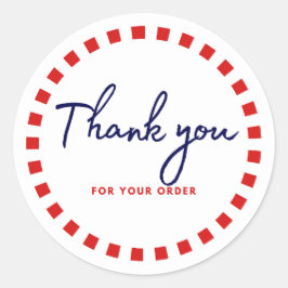 Order Round Business Labelに感謝 ラウンドシール
