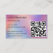 Order THANK YOU Pretty Minimalist Blur Rainbow 名刺 (裏面)