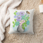 ORDesignsによる水彩花束の枕 クッション (ブランケット)