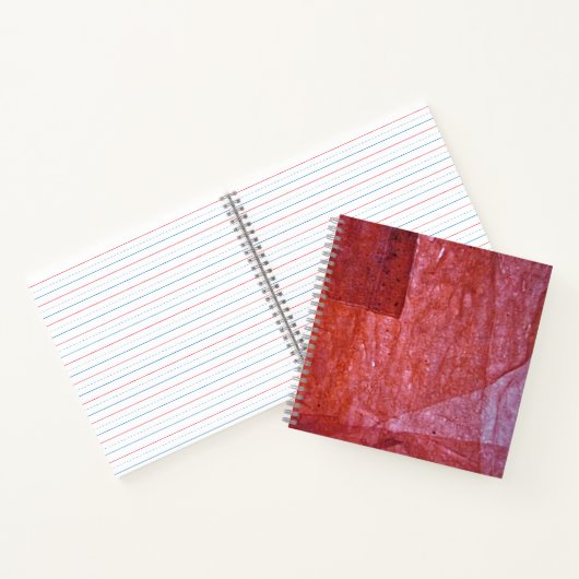 Ordinary red Spiral Notebook, Plain calming rosy  ノートブック (内部)