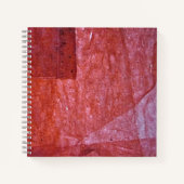 Ordinary red Spiral Notebook, Plain calming rosy  ノートブック (正面)